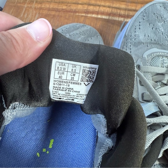 Saucony Guide 16 Gray and Blue Athletic Shoes, Women’s 8.5W - Picture 7 of 7